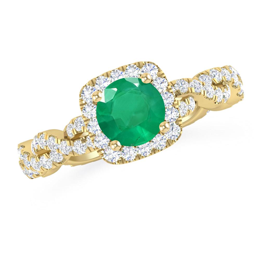 Yellow Gold - Emerald