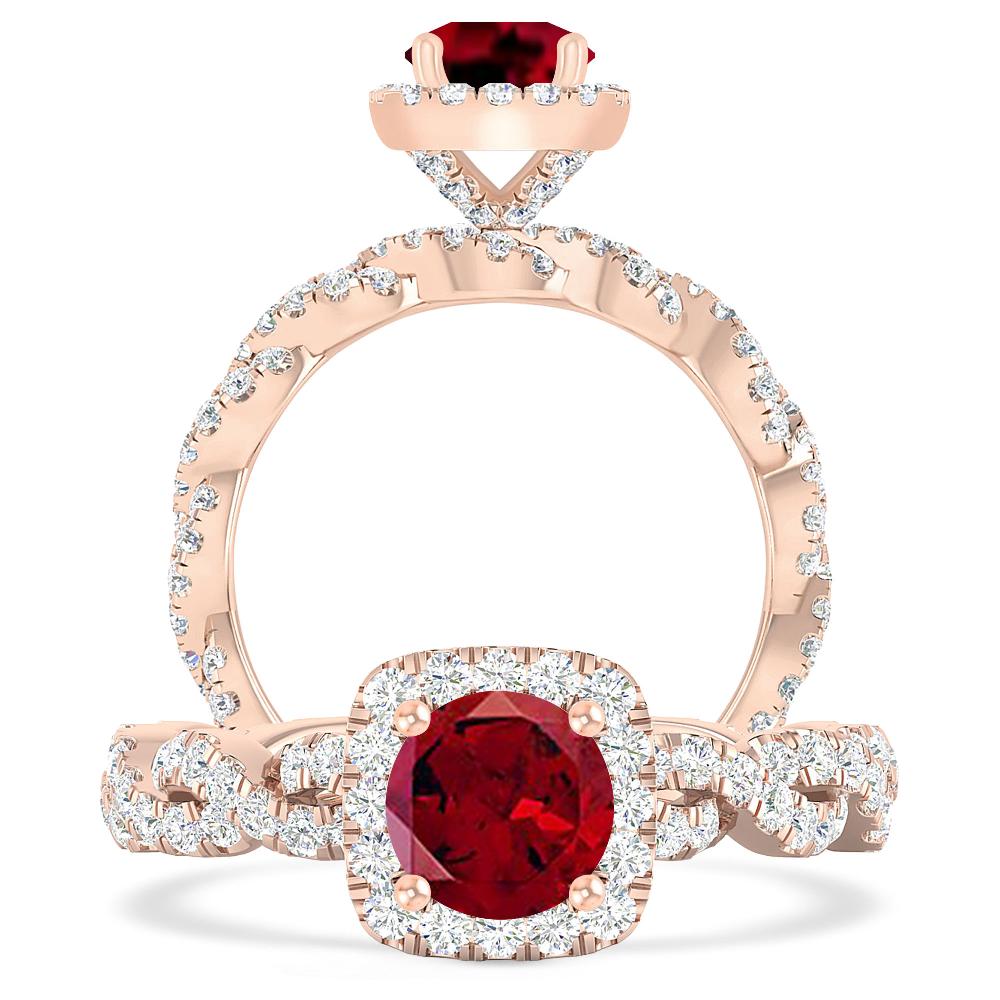 Rose Gold - Garnet