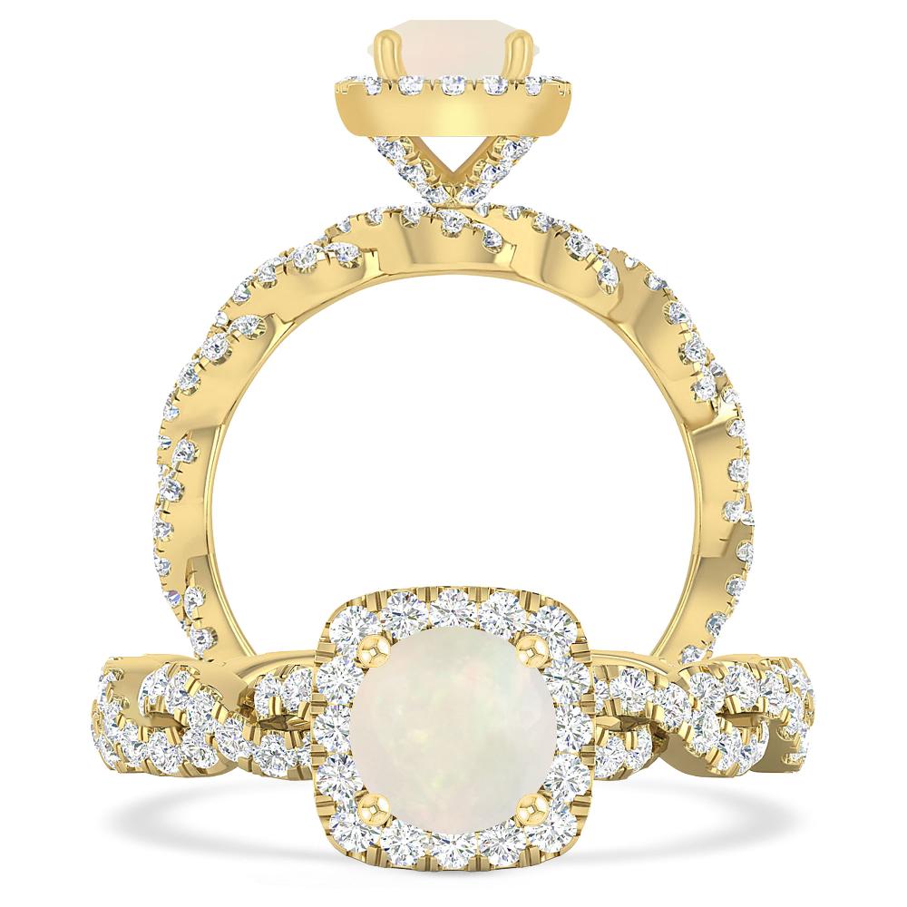 Yellow Gold - Opal