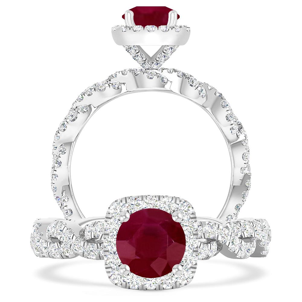 White Gold - Ruby
