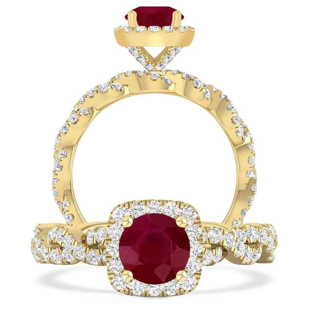 Yellow Gold - Ruby