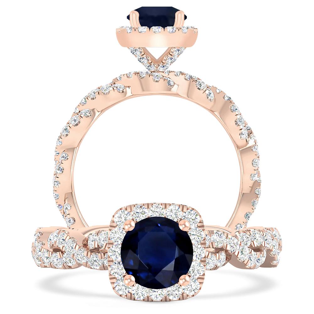 Rose Gold - Sapphire