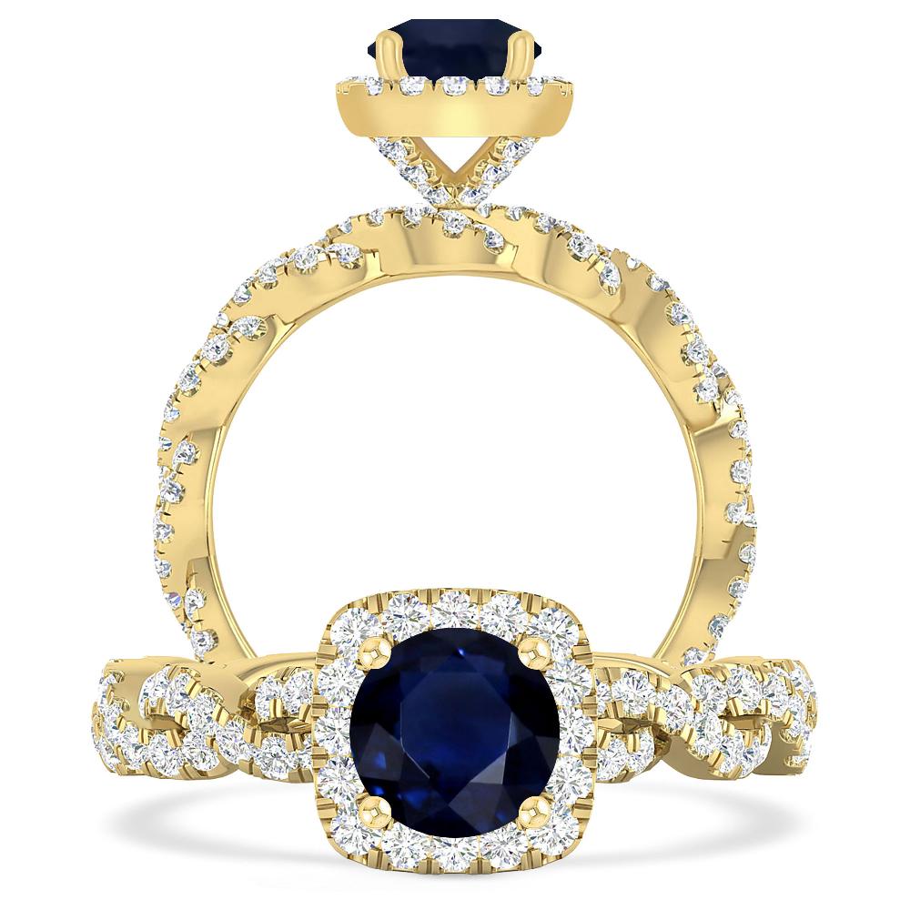 Yellow Gold - Sapphire