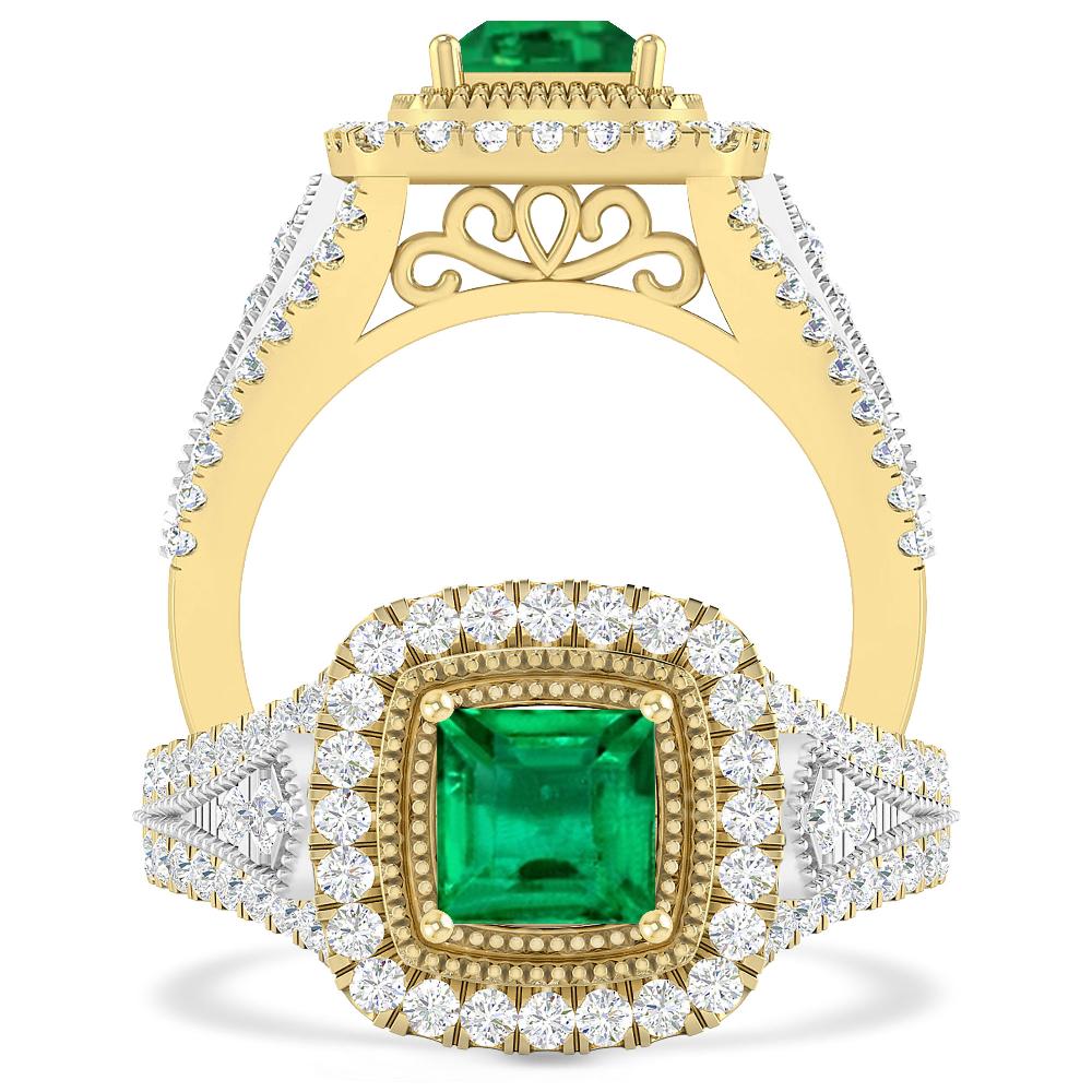 Yellow Gold - Emerald