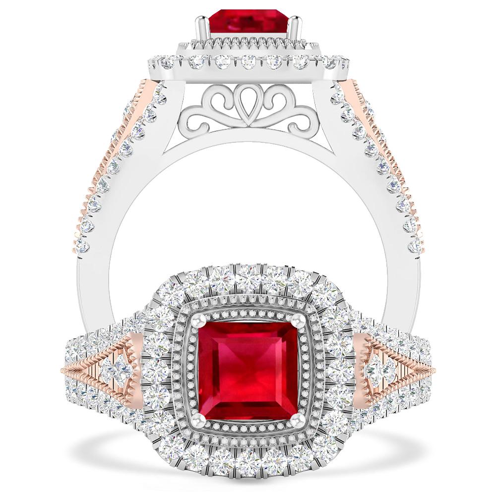 White Gold - Ruby