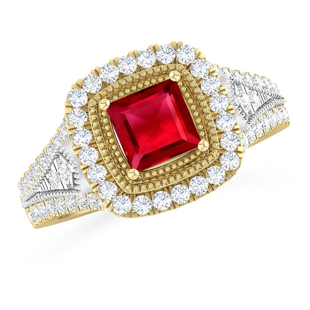 Yellow Gold - Ruby