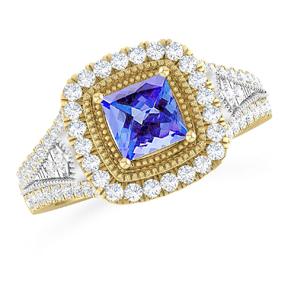 Yellow Gold - Tanzanite
