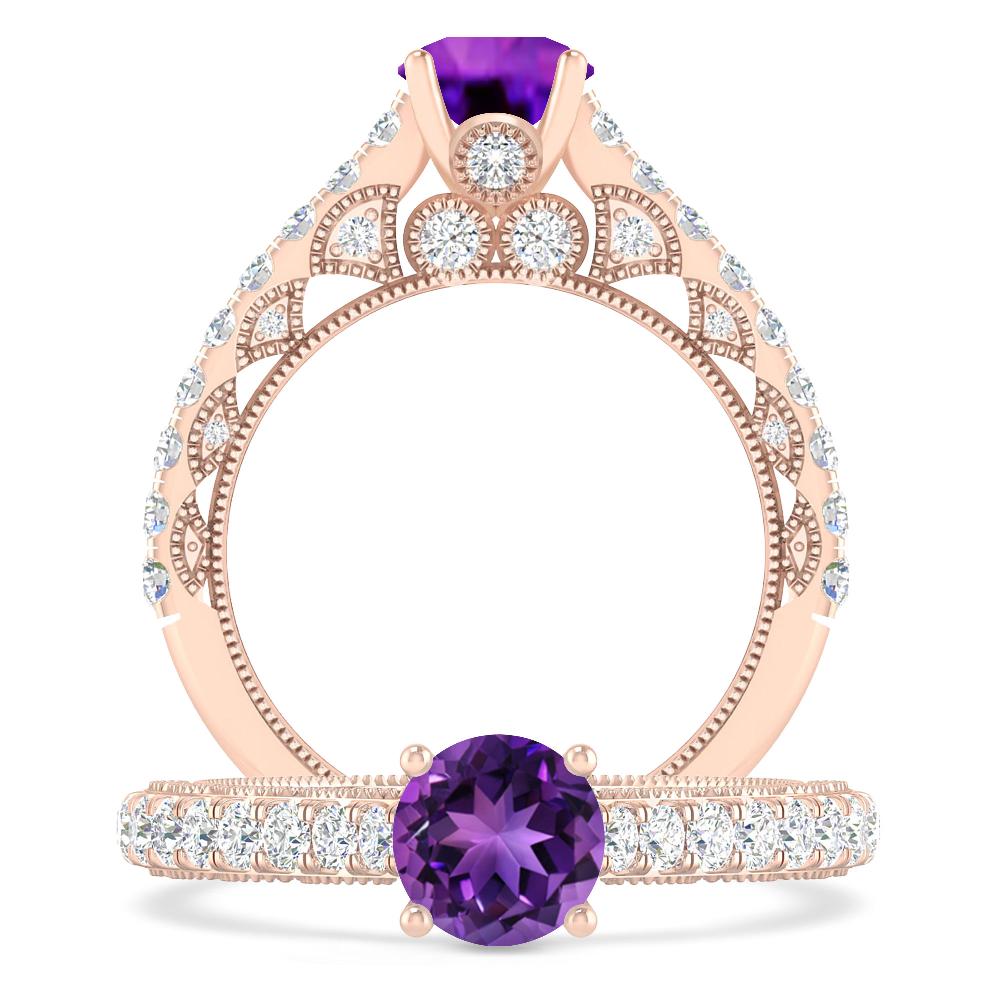 Rose Gold - Amethyst