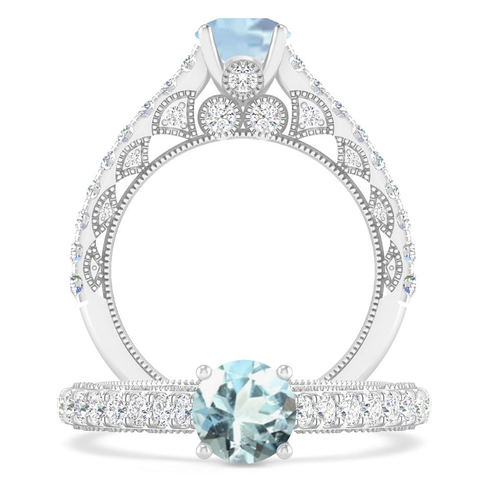 White Gold - Aquamarine