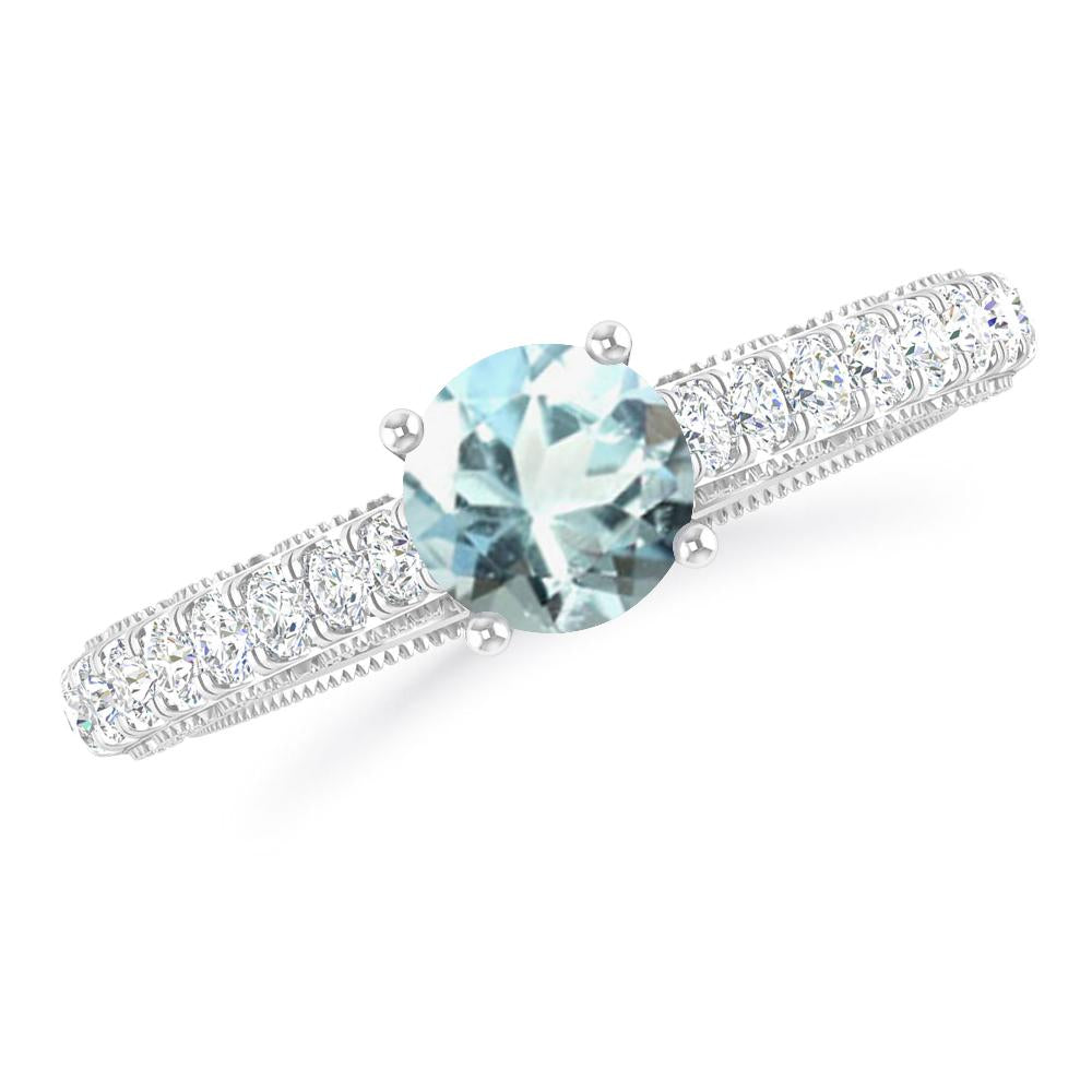 White Gold - Aquamarine