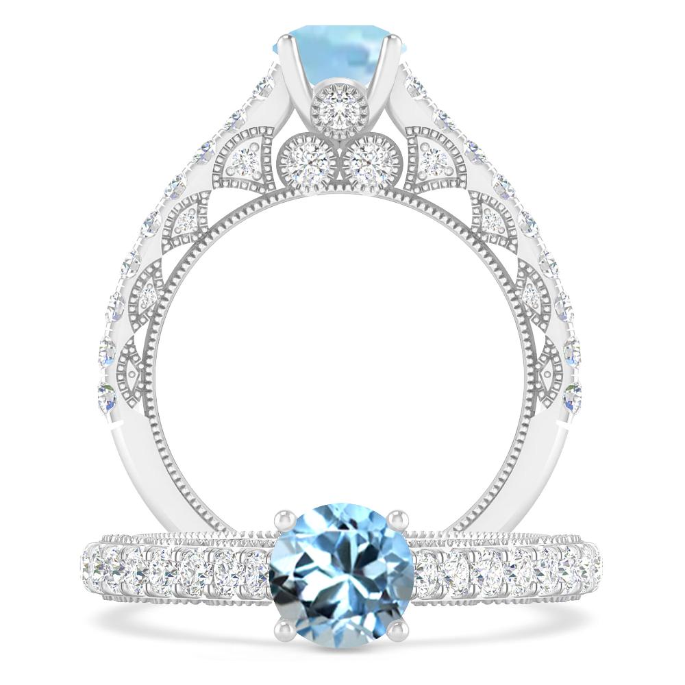 White Gold - Aquamarine