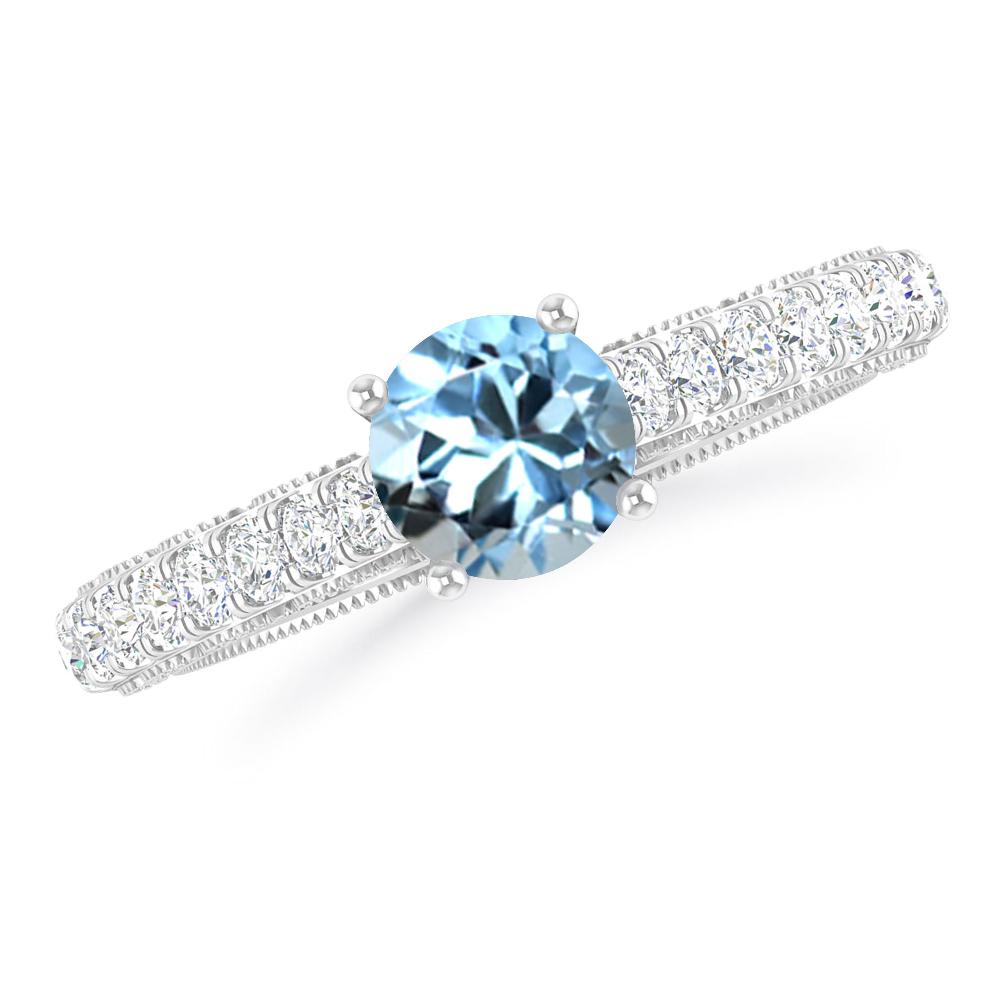 White Gold - Aquamarine