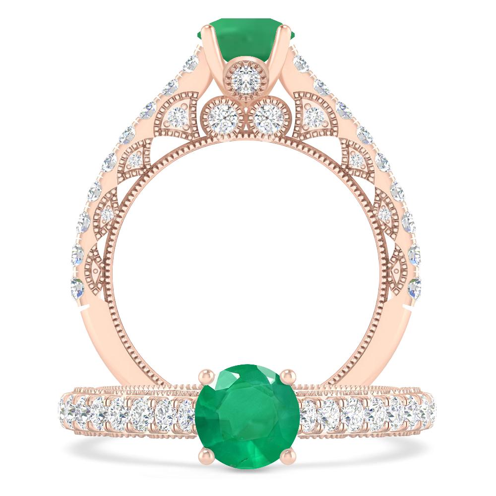Rose Gold - Emerald