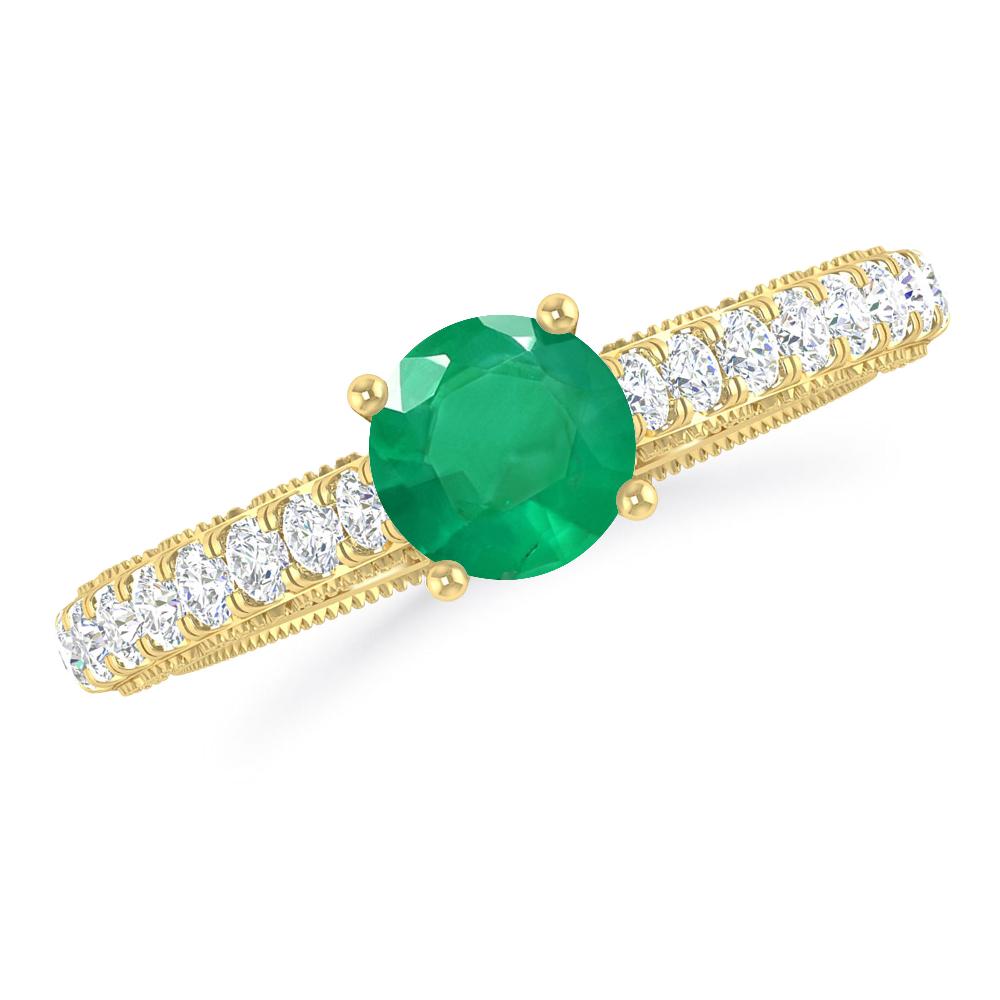Yellow Gold - Emerald