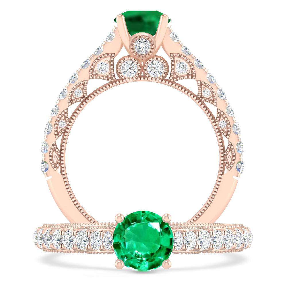 Rose Gold - Emerald