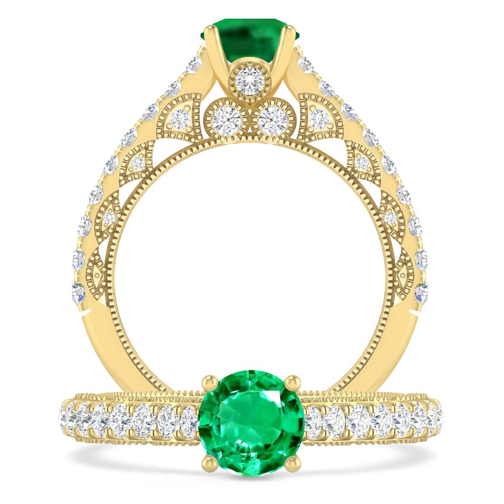 Yellow Gold - Emerald