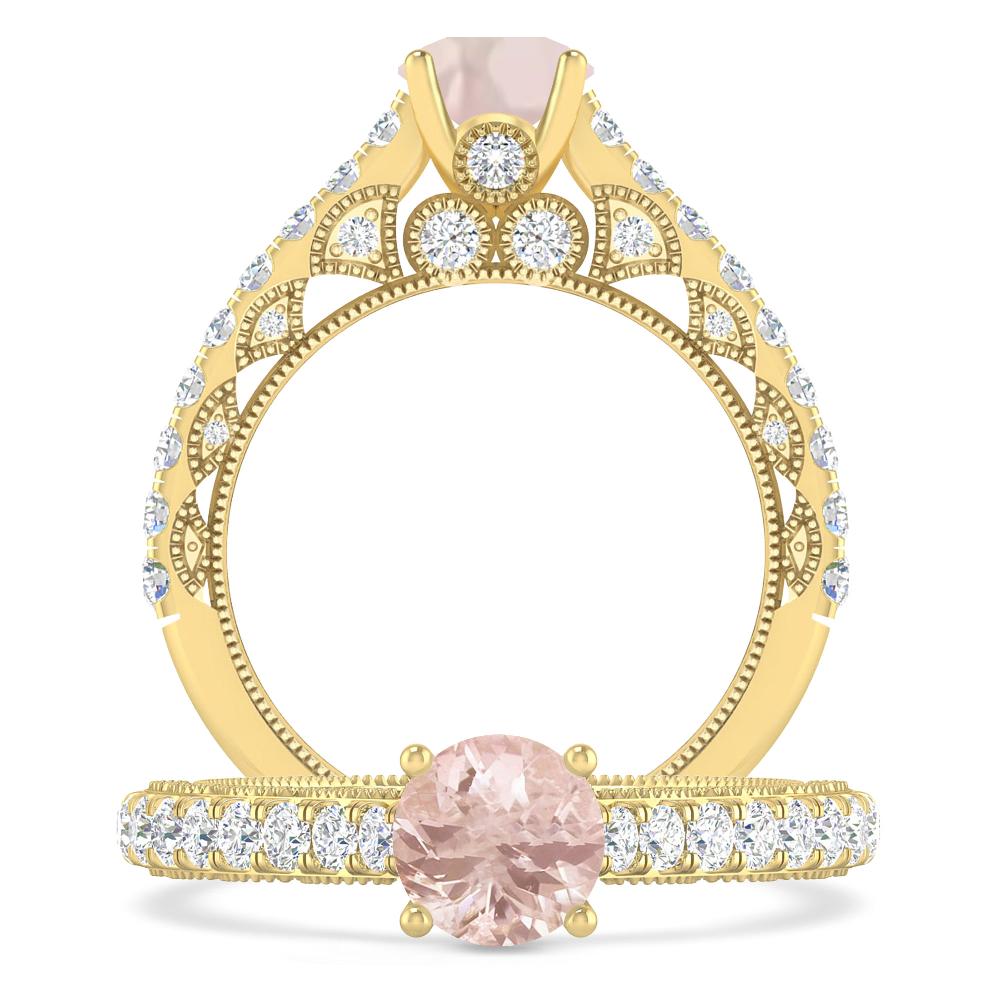 Yellow Gold - Morganite