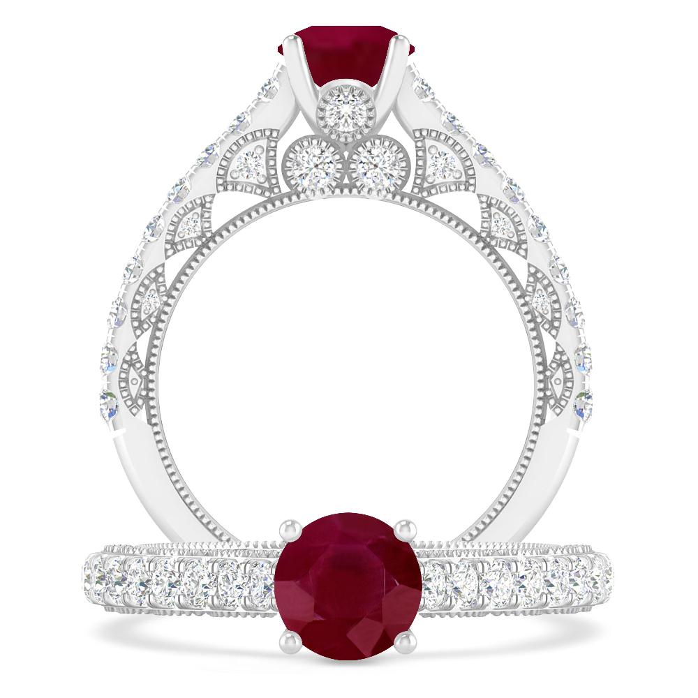 White Gold - Ruby