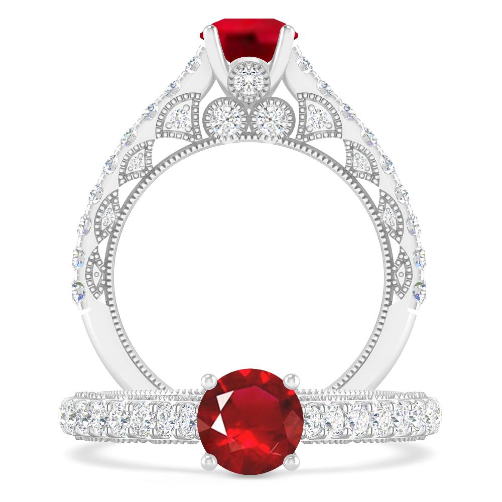 White Gold - Ruby