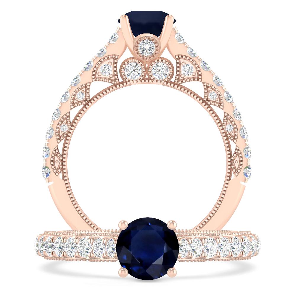 Rose Gold - Sapphire