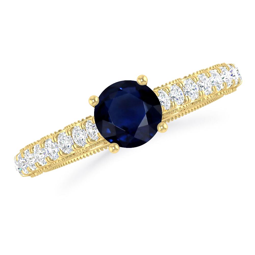 Yellow Gold - Sapphire