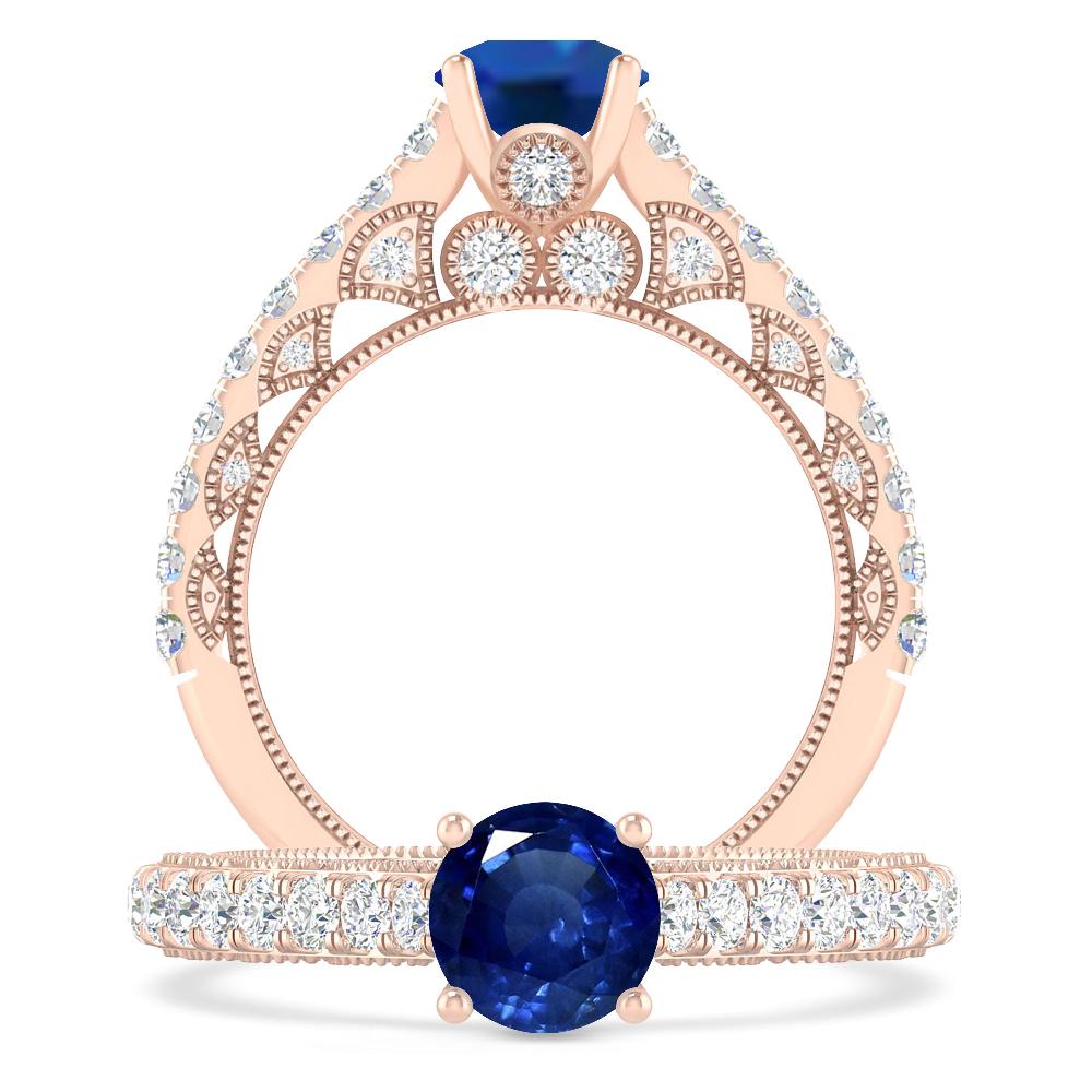 Rose Gold - Sapphire