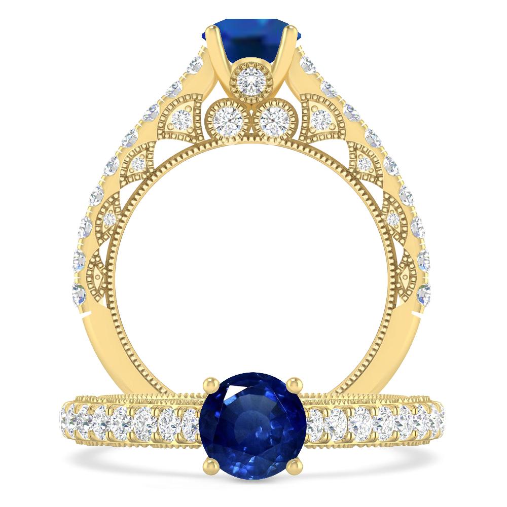 Yellow Gold - Sapphire