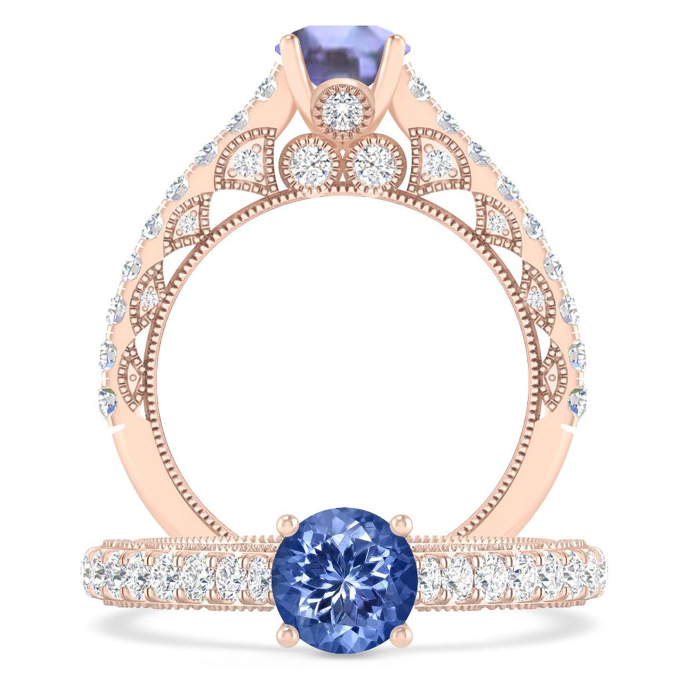 Rose Gold - Tanzanite