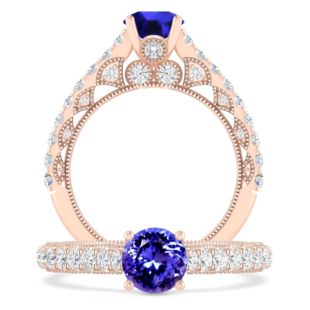 Rose Gold - Tanzanite