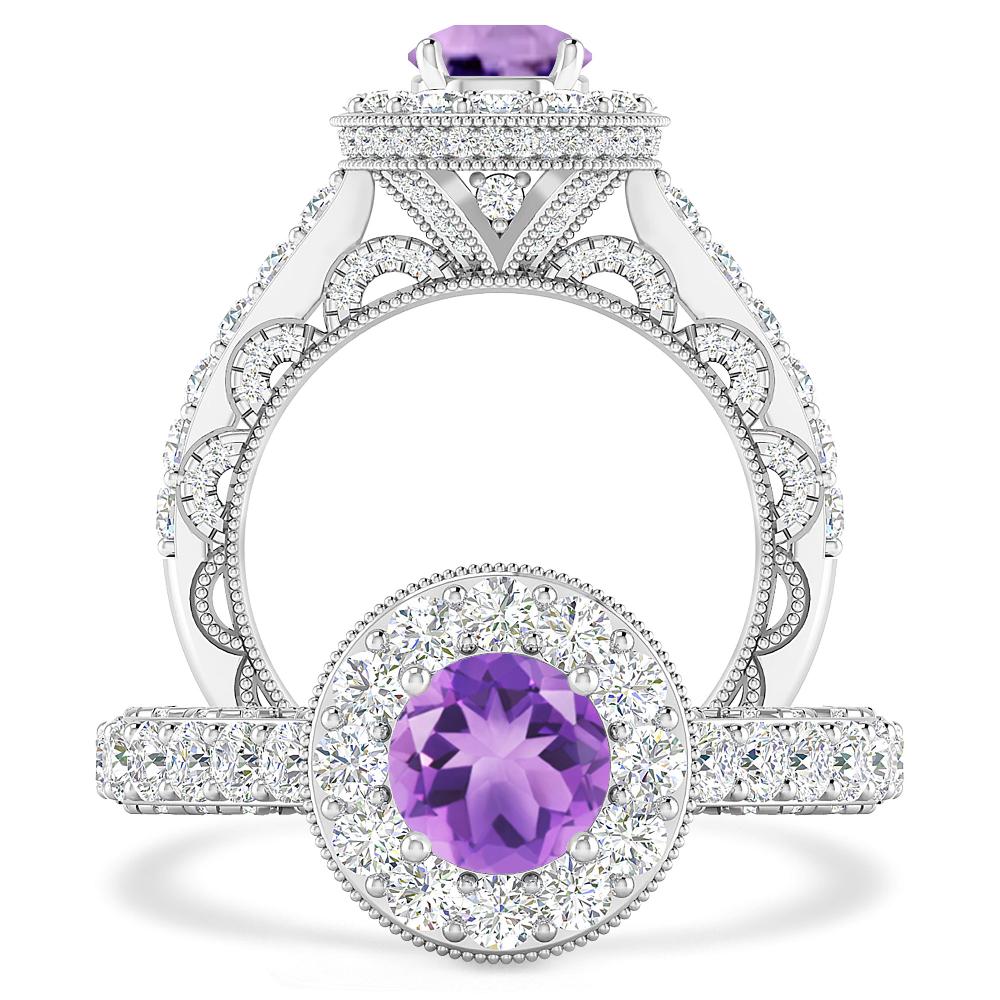 White Gold - Amethyst