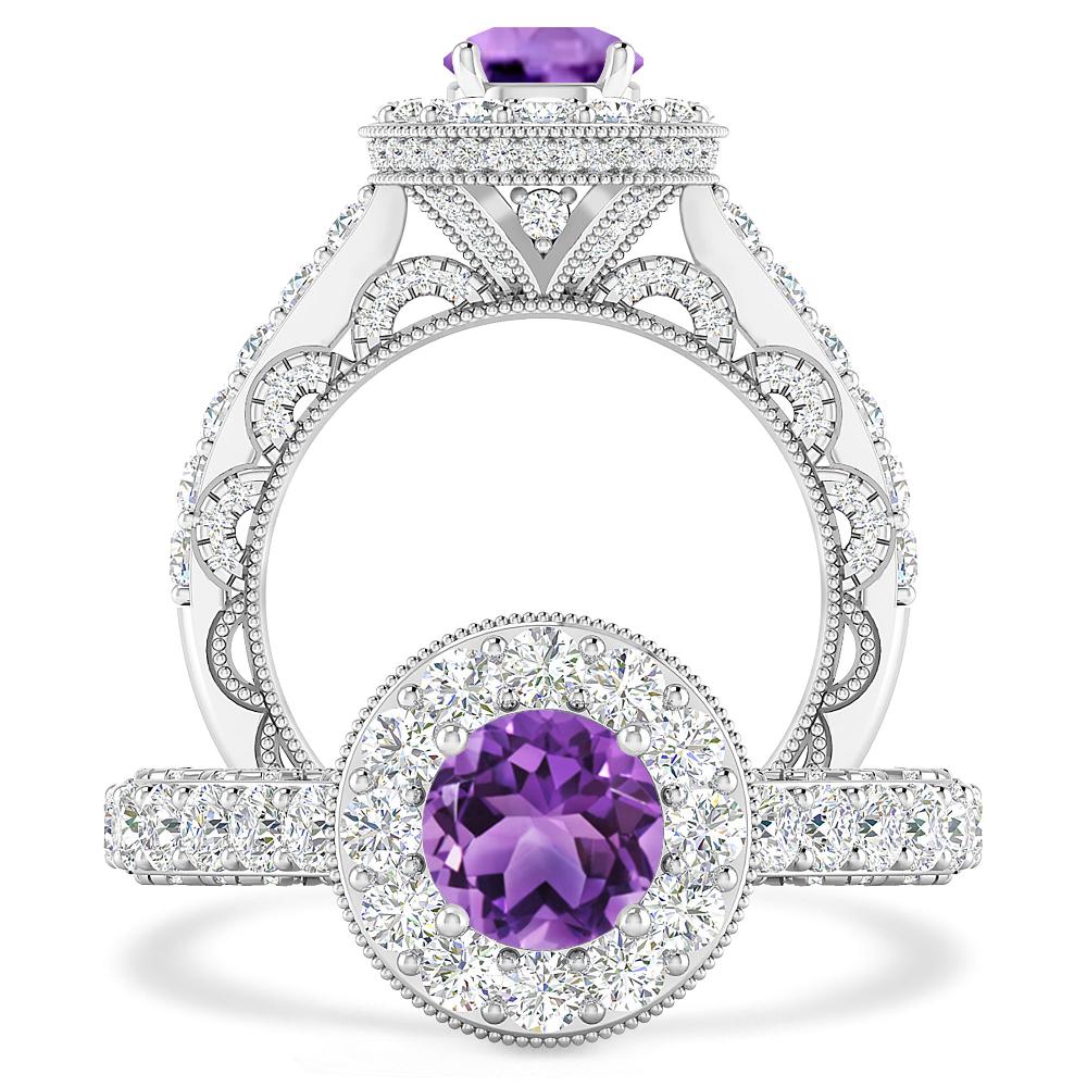 White Gold - Amethyst