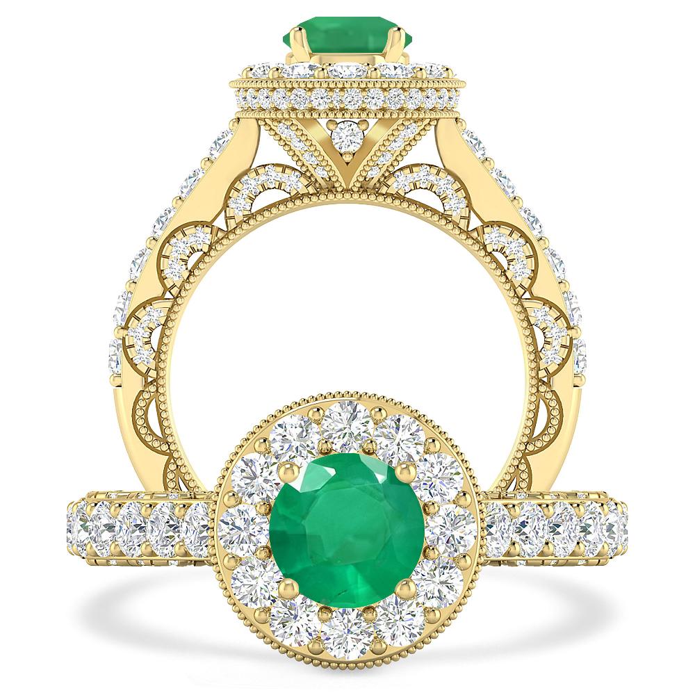 Yellow Gold - Emerald