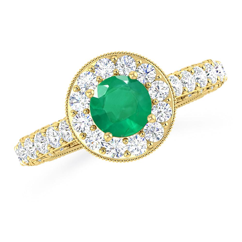 Yellow Gold - Emerald