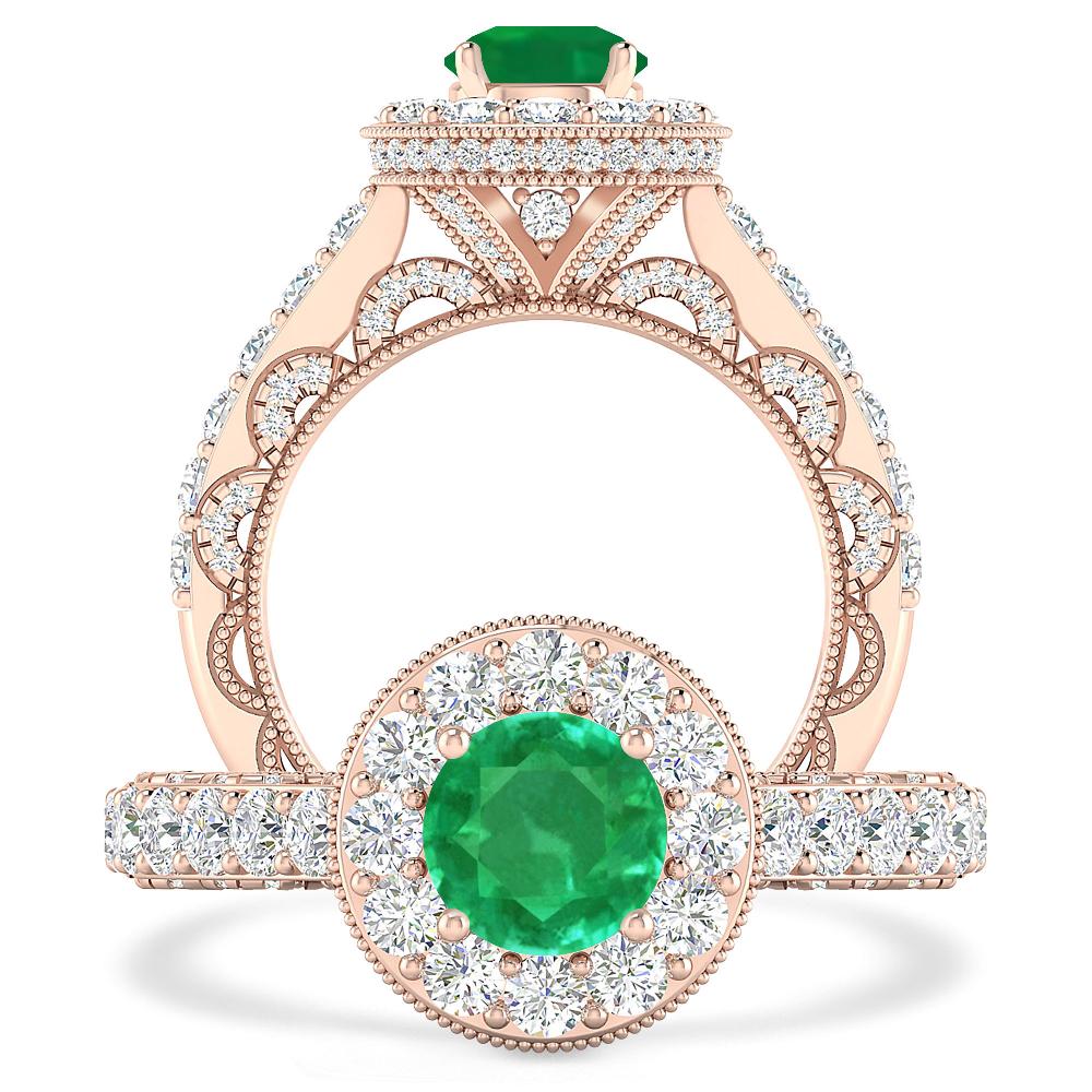 Rose Gold - Emerald