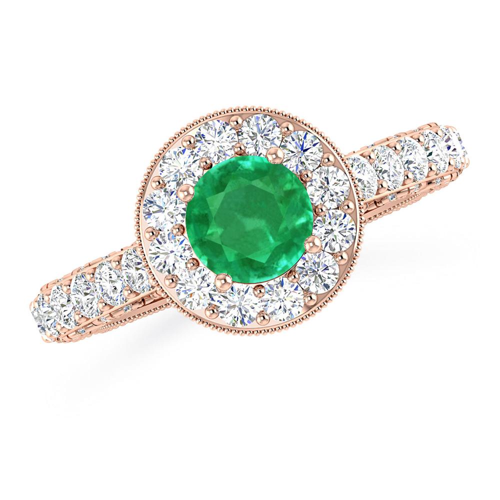 Rose Gold - Emerald