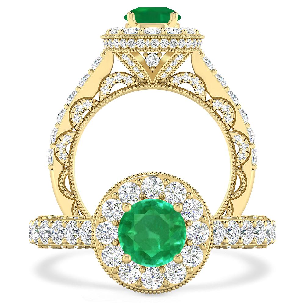 Yellow Gold - Emerald