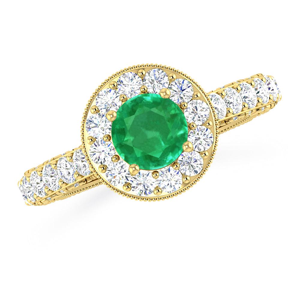 Yellow Gold - Emerald