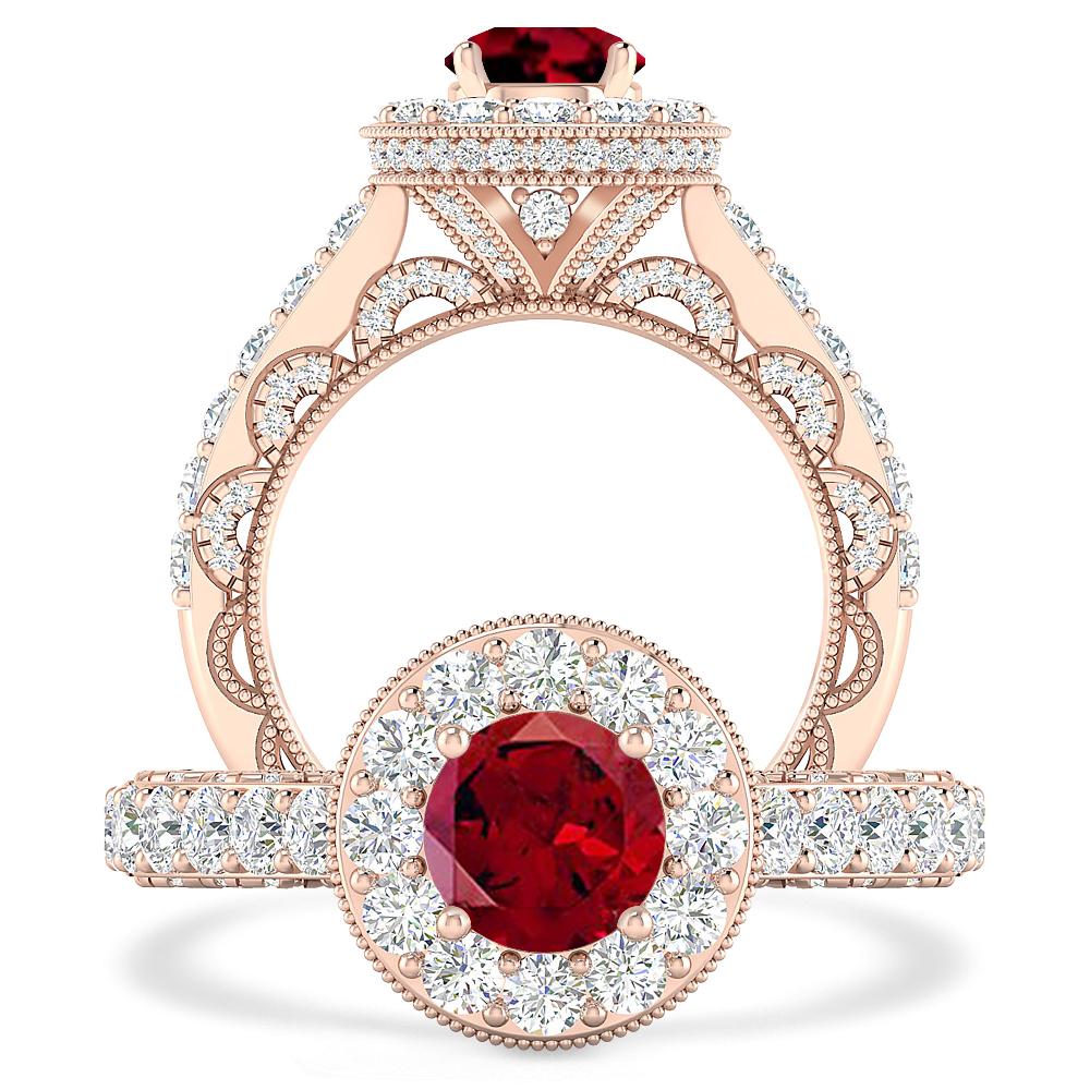 Rose Gold - Garnet
