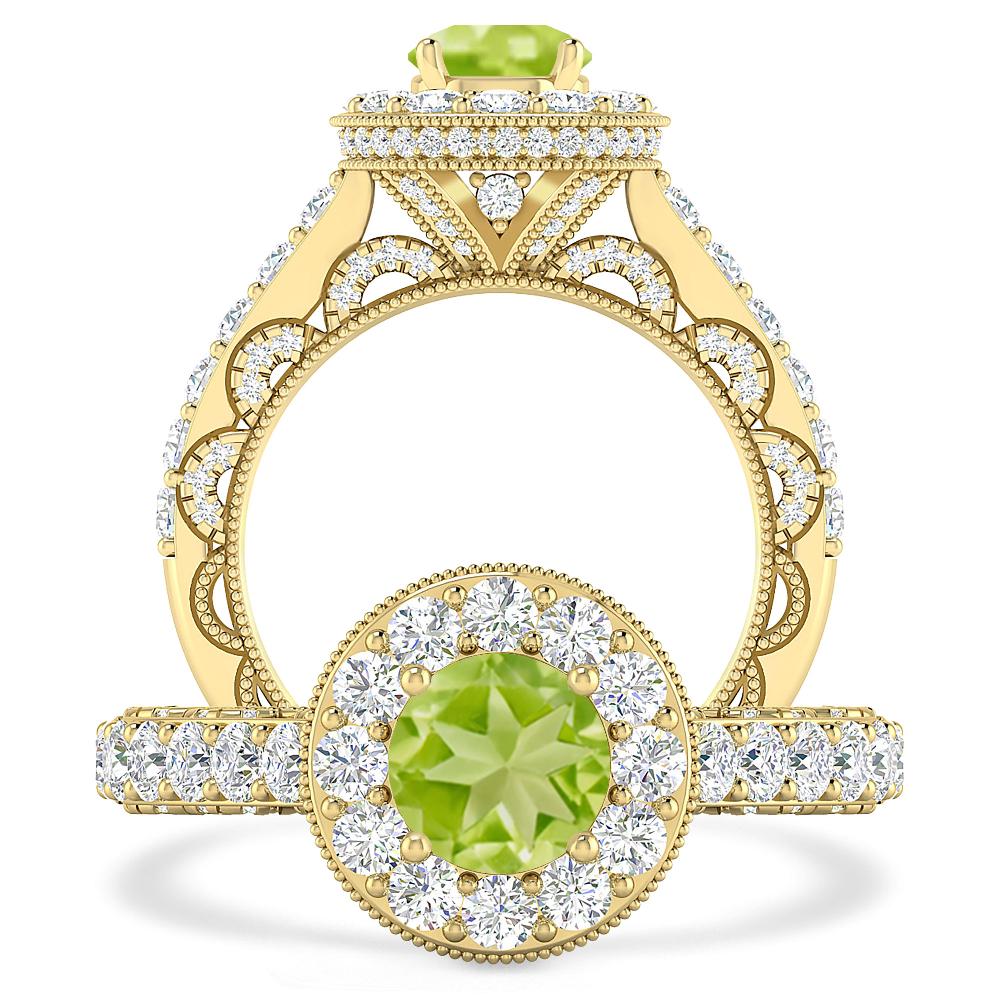 Yellow Gold - Peridot