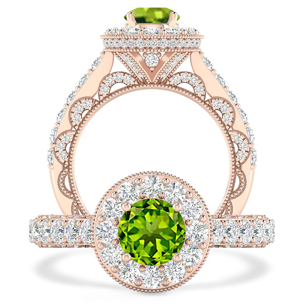 Rose Gold - Peridot