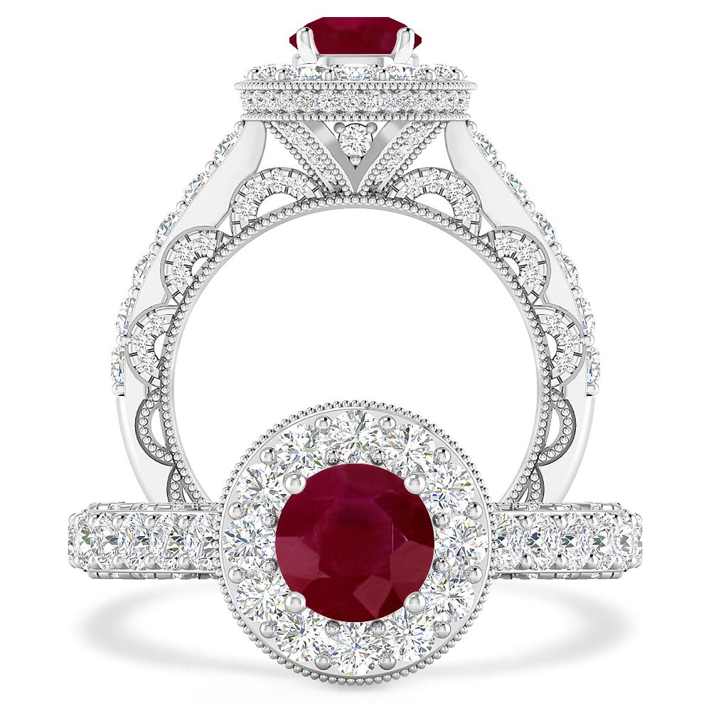 White Gold - Ruby