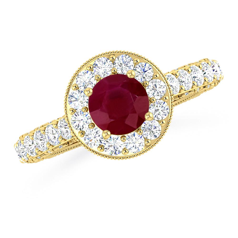 Yellow Gold - Ruby