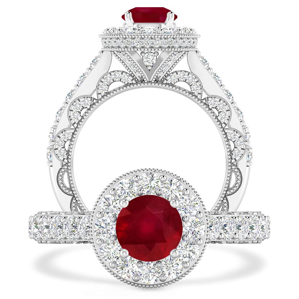 White Gold - Ruby