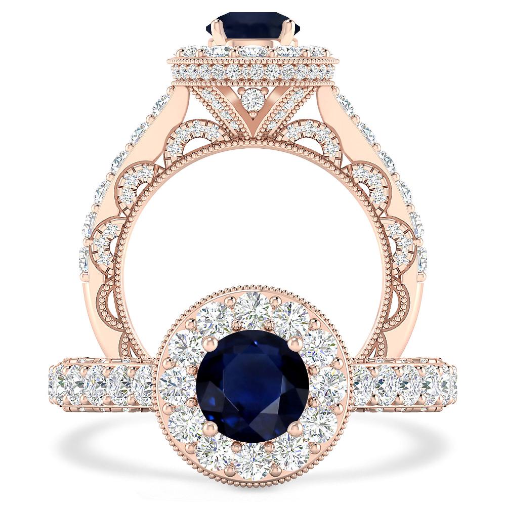 Rose Gold - Sapphire