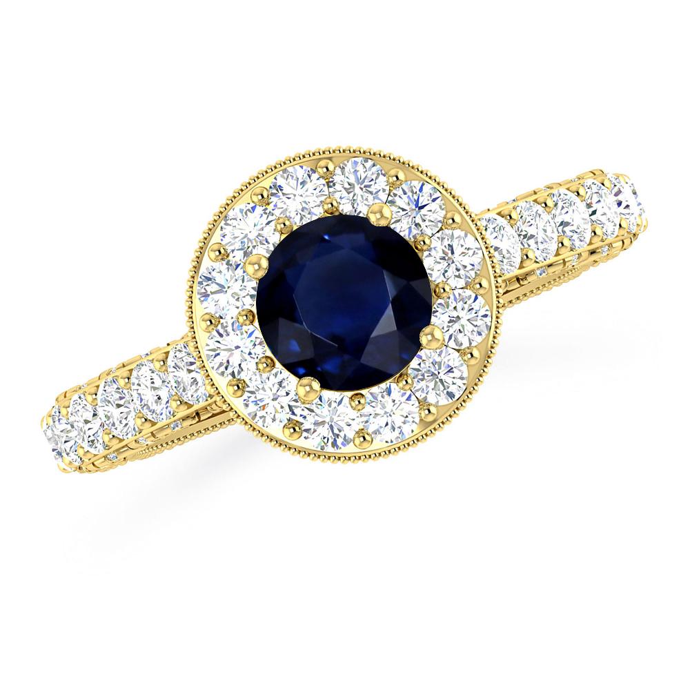 Yellow Gold - Sapphire