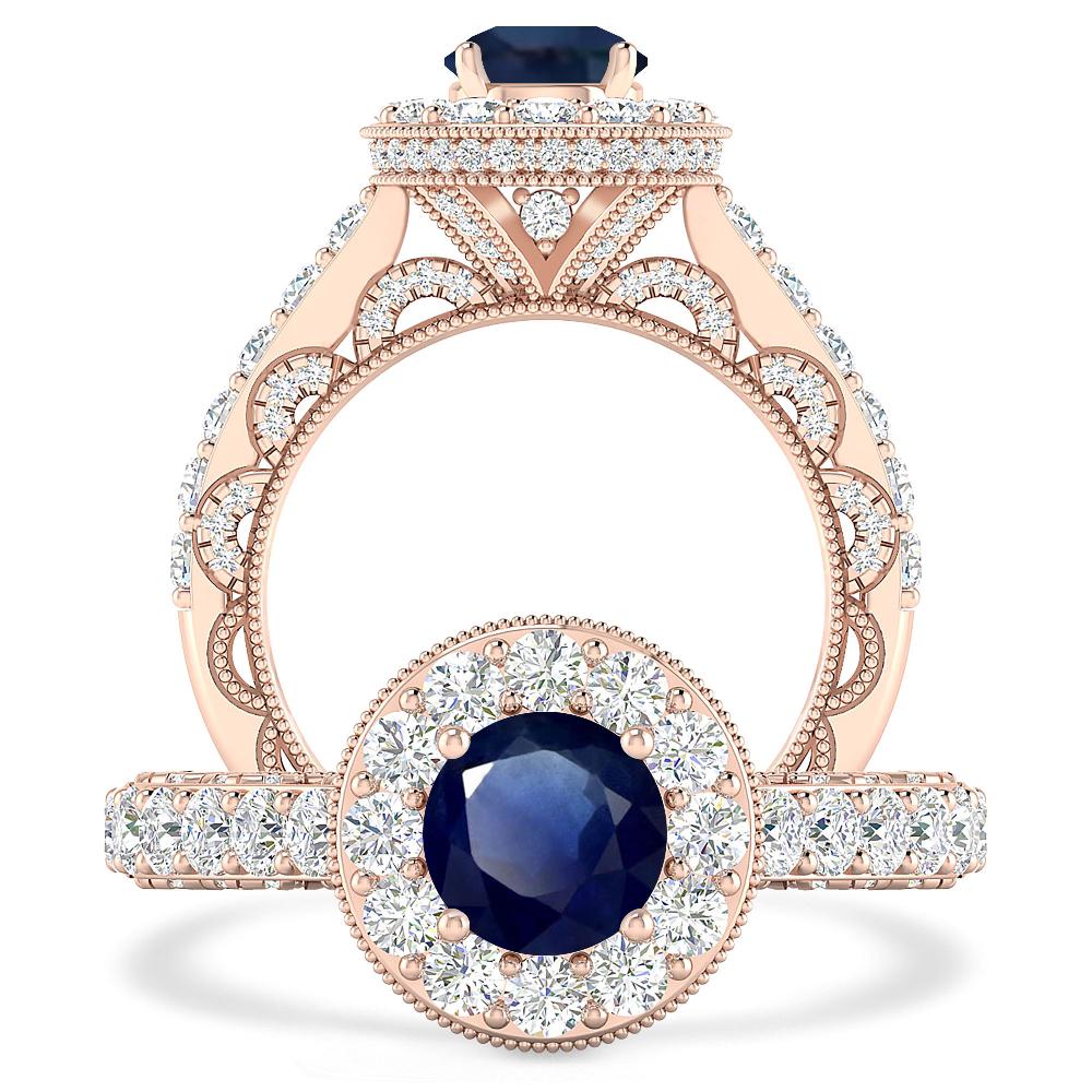 Rose Gold - Sapphire