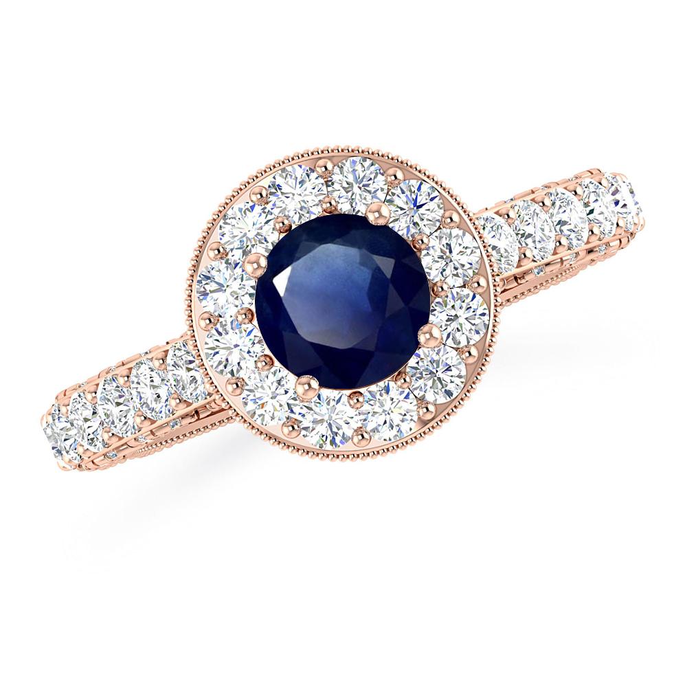 Rose Gold - Sapphire