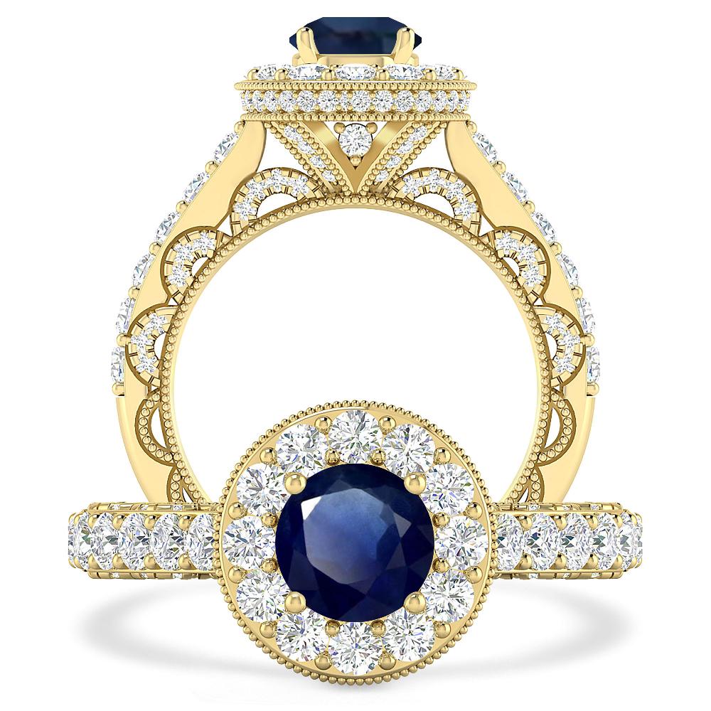 Yellow Gold - Sapphire