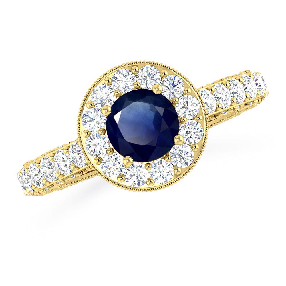 Yellow Gold - Sapphire