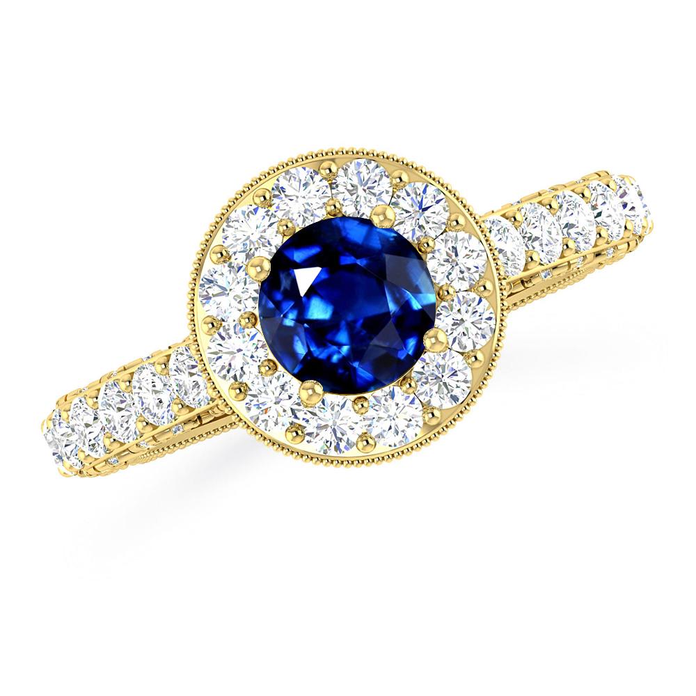 Yellow Gold - Sapphire